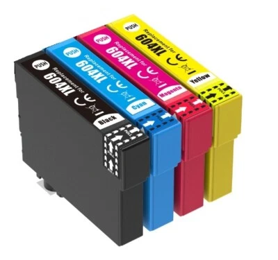 ILLICOENCRE Pack 4 cartouches compatibles avec Epson 604 XL Série Ananas 604XL express 48H