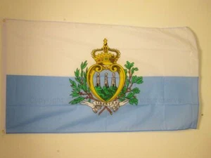 SAN MARINO FLAG 2' x 3' - SAMMARINESE FLAGS 60 x 90 cm - BANNER 2x3 ft High qual - Picture 1 of 2