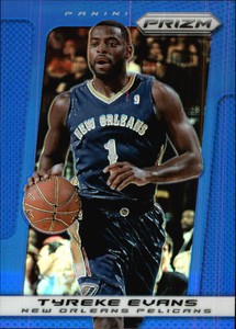 2013-14 Panini Prizm Prizms Blue Pelicans Basketball Card #109 Tyreke Evans