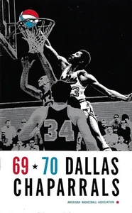 1969-70 ABA Dallas Chaparrals Media Guide, Coach Cliff Hagan - Near Mint to Mint - Picture 1 of 3