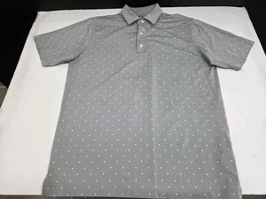 Camisa polo de golf Foot Joy FJ para hombre manga corta calce atlético gris talla grande #7493 - Imagen 1 de 7