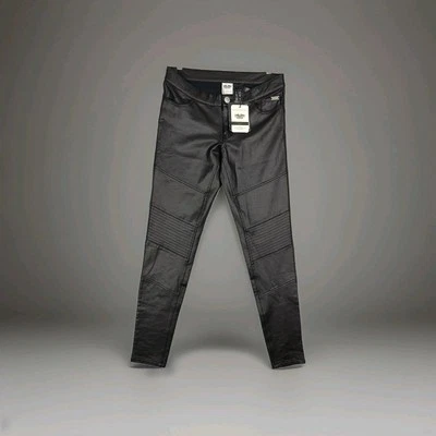 Pantalones Harley Davidson Mujer Talla 6 Imitación Cuero Moto 32x29 Leggings Boho  Foto 1 de 4