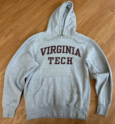 Virginia Tech Hokies Gray Hoodie by Blue 84 - Adult Medium - Image 1 of 4