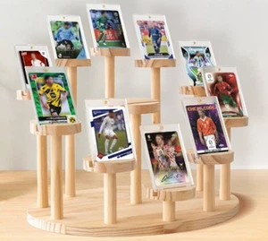 Vitrina de tarjetas coleccionables graduada 11 piezas deporte béisbol PSA losas 35Pt soporte de madera - Imagen 1 de 19