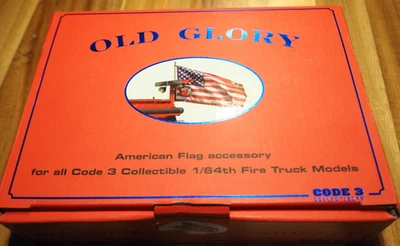 Code 3 1:64 Limited Edt. Old Glory Flaggen für Fahrzeuge / National Anthem !! - Bild 1 von 2