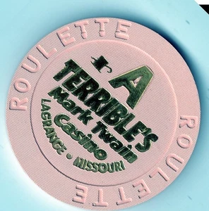 Riverboat: Terrible's Mark Twain Roulette Table A Pink; Lagrange, Missouri - Picture 1 of 2