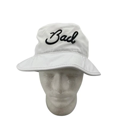 Sombrero Cubo Bad Birdie Para Mujer S/M Blanco Script Rendimiento Golf Playa Viaje Foto 1 de 4