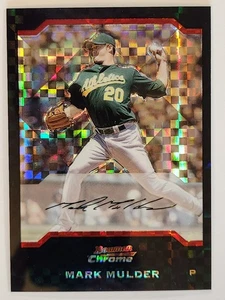 #91 Mark Mulder 2004 Bowman Chrome X-FRACTOR XFRACTOR REFRACTOR /172 ATHLETICS - Bild 1 von 2