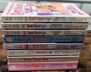 Sweet Valley High Jessicas geheimes Tagebuch schwarz Menge 8 Francine Pascal Vintage 1990er. - Bild 1 von 9