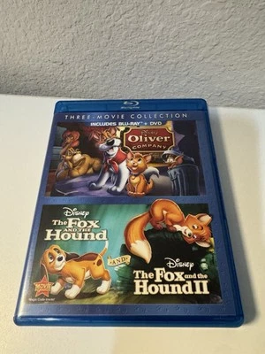 Disney's - The Fox and the Hound 1 & 2 / Oliver and Company (5-Disc Blu-ray/DVD) - Image 1 of 4