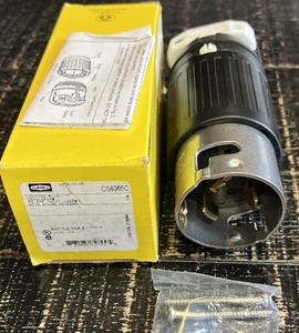HUBBELL TWIST-LOCK INSULGRIP CS6365C MALE 50A 125/250VAC CS STYLE 3P 4W GROUNDIN - Picture 1 of 2