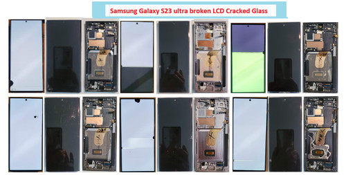 Samsung Galaxy S23 Ultra Bad LCD Screen Cracked Glass Original | eBay