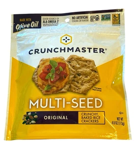ChrunchMaster Multi-Samen, knusprig gebackener Reiscracker, Original, 4 Unzen - Ex: 8/26 - Bild 1 von 5