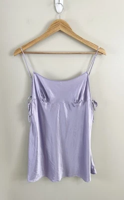 Vestido slip lingerie Victorias Secret Y2K 100% seda lavanda roxo GG Babydoll - Imagem 1 de 4