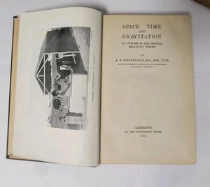 Sir Arthur Eddington- Space Time And Gravitation- First Edition 1921 - Imagen 1 de 3