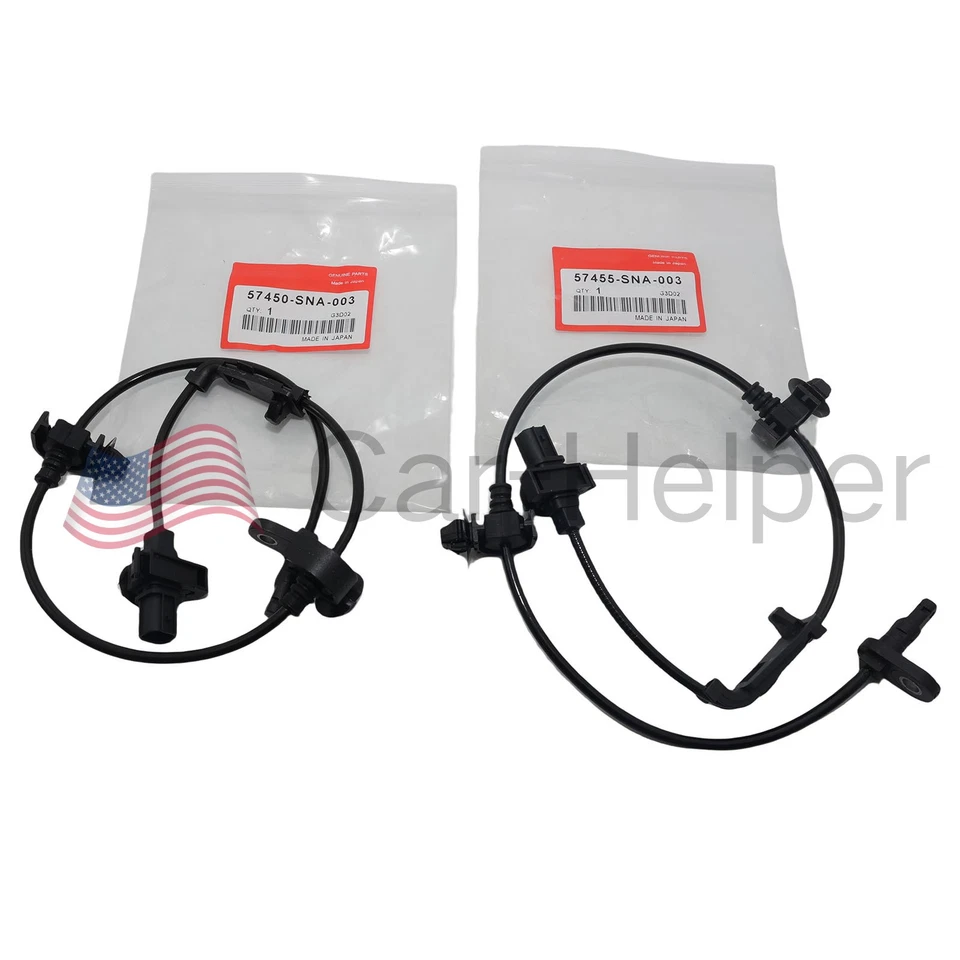 OEM Front Right + Left ABS Wheel Speed Sensor 2Pcs For 2006-2011 Honda Civic US Foto 1 de 4