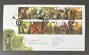 GB 2023 FDC Robin Hood First Day Cover Stamps With Robin Hood Wakefield Pmk - Picture 1 of 2
