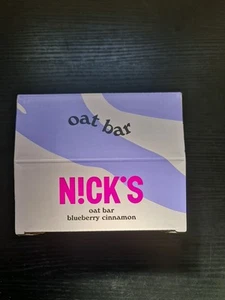 NICKS Oat Bar Blueberry Cinnamon Keto Snack Bars No Added Sugar Gluten Free - Picture 1 of 5