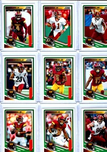 2025 Score Football Washington Commanders Team Set 13 Base Cards + 4 BONUS Cards - Picture 1 of 2