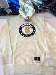Neu mit Etikett NHL Mitchell Ness Original Six Vintage Hockey grau Fleece Hoodie L 110 $ - Bild 1 von 6