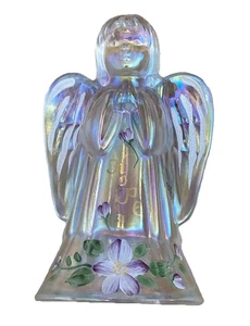 Fenton Glass Angel Of Hope Hand Painted And Signed Irridized - Picture 1 of 3