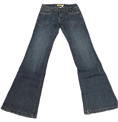 Tough Club Jeans Womans 7  Blue Bootcut / Flared Leg Stretch Jeans - Image 1 of 4