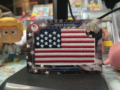 2016 Topps Megan Rapinoe USA Flag Patch card 70/99 Womens Olympic Soccer - Image 1 of 2