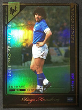 2017-18 Panini WCCF HOLE Legend Diego Maradona SSC Napoli refractor card RARE