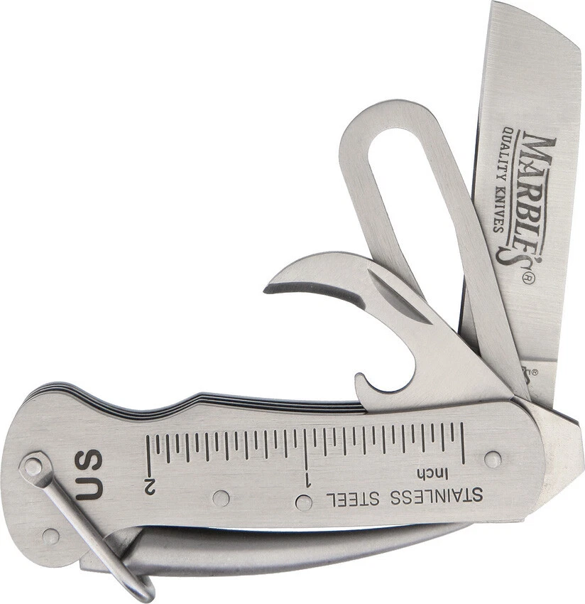 MARBLES First Mate Stainless Steel Marlin Spike Folding Pocket Knife 405 - Image 1 of 1