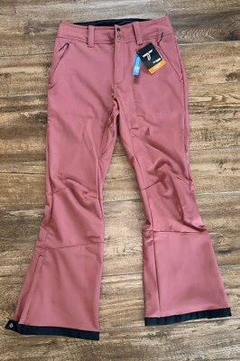 Pantalones de esquí Columbia Roffee Ridge V para mujer talla 8 CORTOS ROJOS snowboard $150 Foto 1 de 4