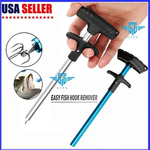 Fish Hook REMOVER Estrattore Estrattore Maniglia a T Attrezzatura da Pesca Strumento Facile US - Foto 1 di 24