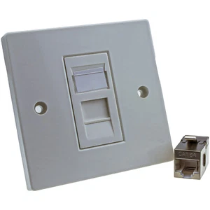 Éthernet Par Panneau Support Réseau Façade Encre RJ45 Raccord Cat5e/Cat6/Cat6A - Afbeelding 1 van 25
