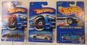 Hot Wheels - lot of 3 - '69 Camaro, '69 Corvette + Corvette Split WIndow - Picture 1 of 7