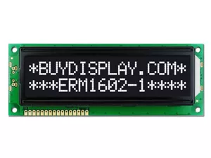 5 V negativ schwarz 16x2 LCD Big Character Modul Display mit Tutorial, HD44780 - Bild 1 von 5