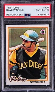 Dave Winfield Signed 1978 Topps #530 PSA/DNA AUTO Authentic San Diego Padres - Picture 1 of 2