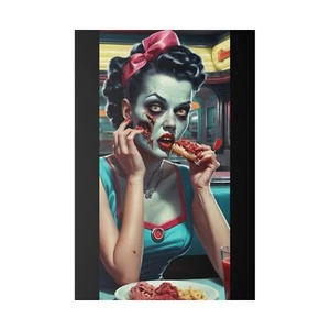 "Retro Zombie Diner: Where Brains are Always on the Menu" por CLEArT* (Zombie Art)  - Imagen 1 de 5