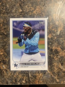 Jazz Chisholm Jr. 2022 Topps Series 1 #6 Short Print Photo Variation SP Marlins
