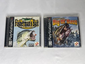 Sony Playstation - PS1 Game Lot - Fishermans Bait 1 and 2 - Big ol' Bass - Picture 1 of 4