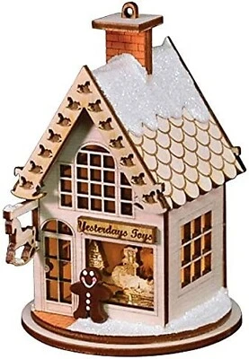 NEW GINGER COTTAGES YESTERDAY'S TOYS WOODEN CHRISTMAS ORNAMENT Foto 1 de 2