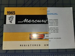 1965 Mercury Comet Owners Manual Original - Picture 1 of 2