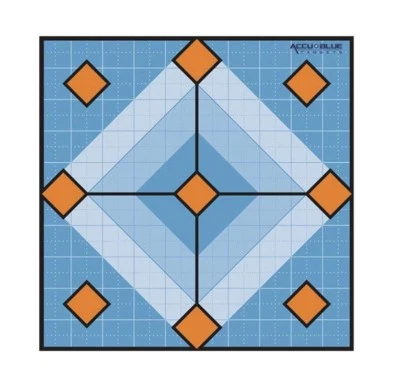 ACCU BLUE DO ALL 10X10 Targets 30 Targets Do All Outdoors Accu Blue Diamond - Image 1 of 2