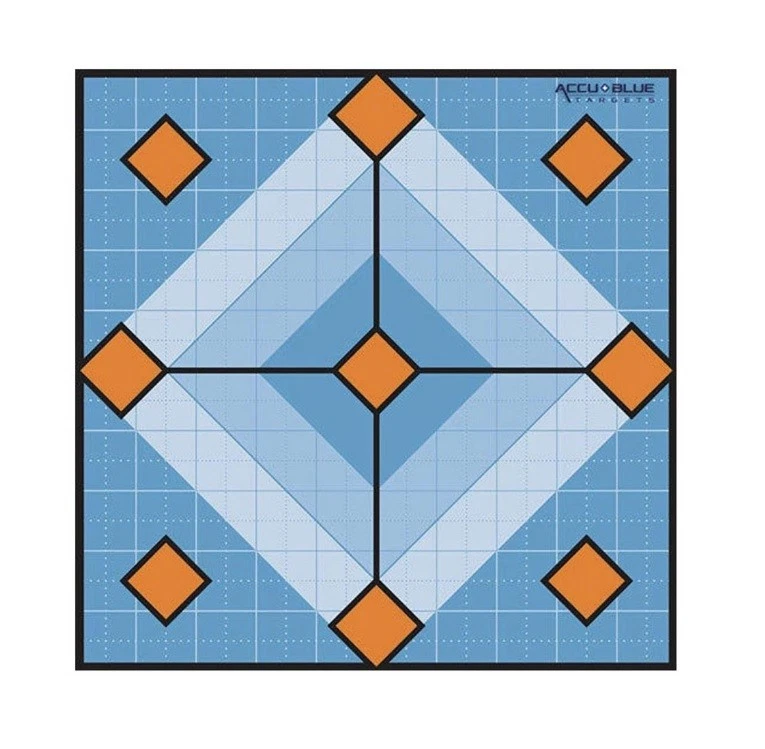 ACCU BLUE DO ALL 10X10 Targets 30 Targets Do All Outdoors Accu Blue Diamond - Imagem 1 de 2
