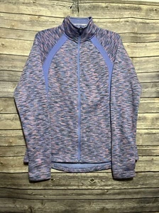 Tek Gear Athletic Jacket Womens Large Purple Long Sleeve Full Zip - Picture 1 of 9