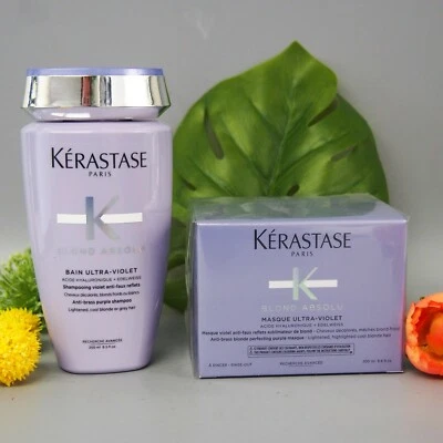 Mascarilla y baño Kerastase Blond Absolu ultravioleta 250 ml/200 ml-8,5 oz 6,8 oz Foto 1 de 4