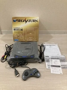 Sega Saturn Console Gray HST-0004 with 2controllers Japanese Version settested - Picture 1 of 5