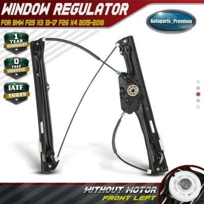 Power Window Regulator for BMW F25 X3 13-17 F26 X4 15-18 Front Driver Left Side - Image 1 of 4