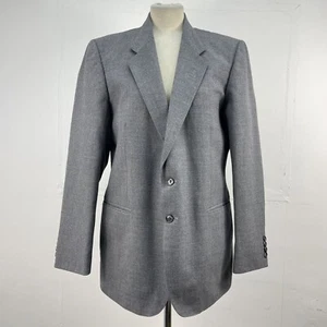 St Michaels Mens Grey Blazer Jacket Size UK M 40” Chest 45% Wool Two Button - Picture 1 of 6