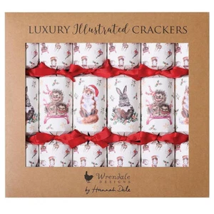 Wrendale Christmas Crackers Magnets Robin, Dog or Winter Woodland Xmas Table - Picture 1 of 6