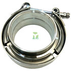 2.5'' Stainless Steel 304 V-Band Flange & Clamp Kit For Turbo Exhaust Downpipes