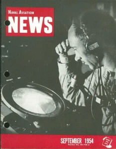 NAVAL AVIATION NEWS SEP 1954 USMC FJ FURY VMF_A4D_HSL-1_F11F_USS SHANGRI-LA_P2V - Picture 1 of 5